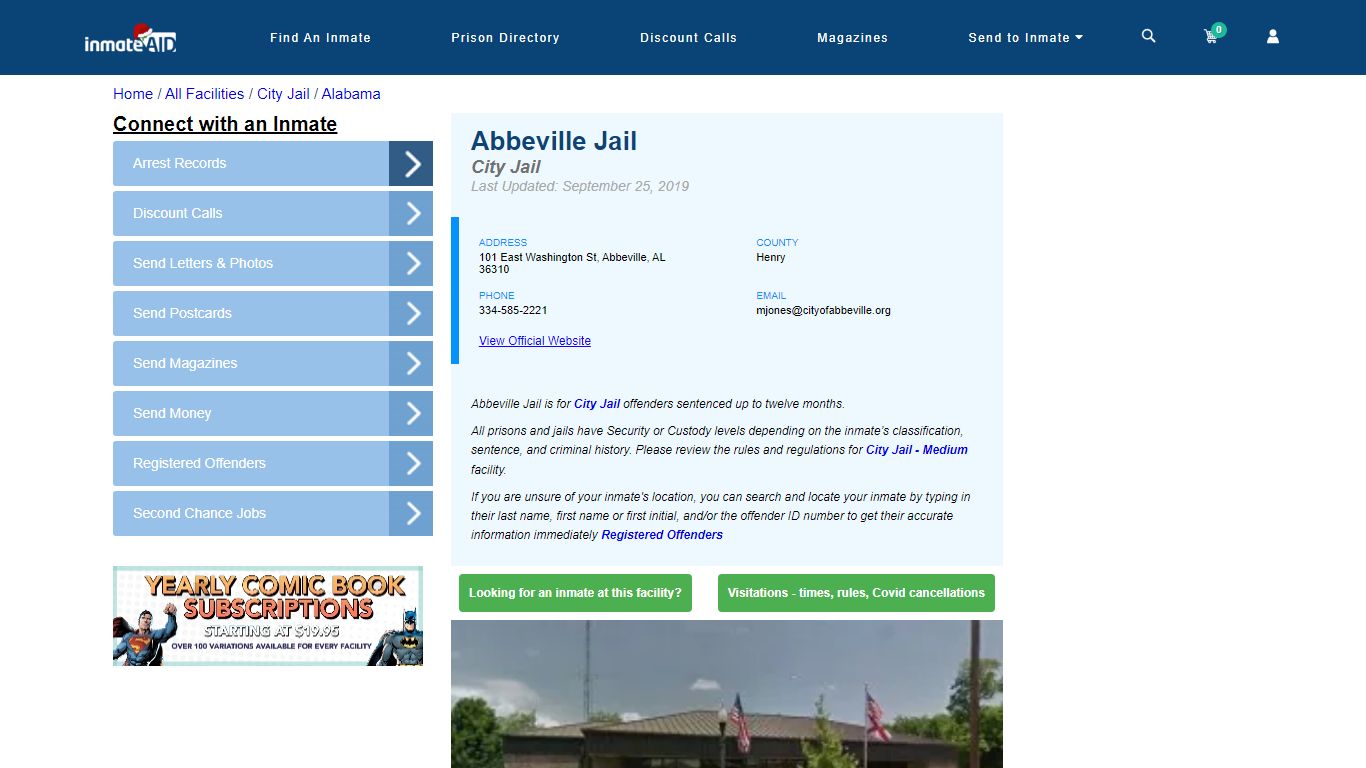 Abbeville Jail | Inmate Locator